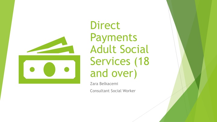 direct payments adult social services 18 and over