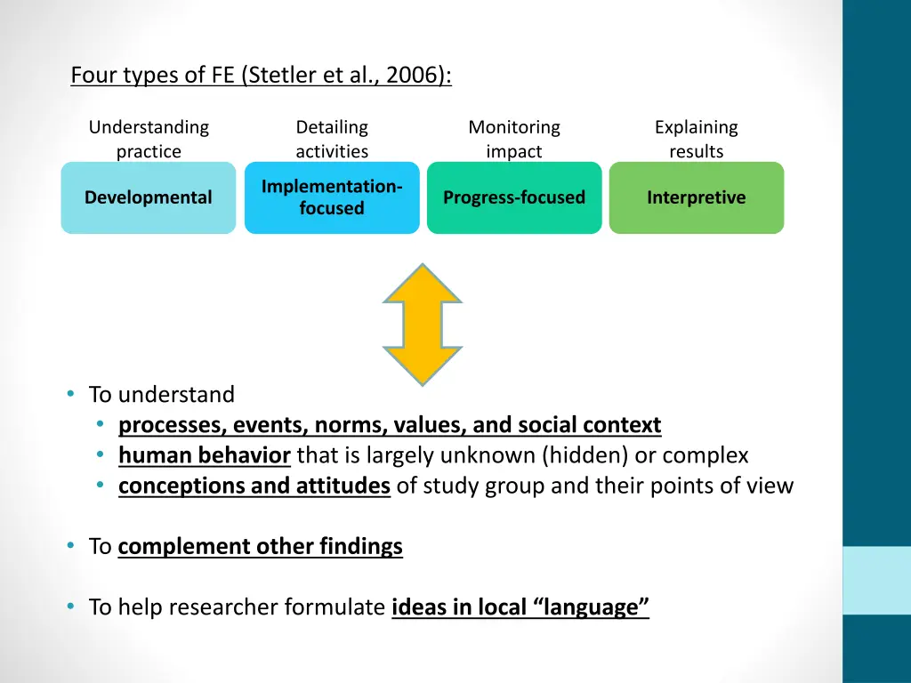 four types of fe stetler et al 2006