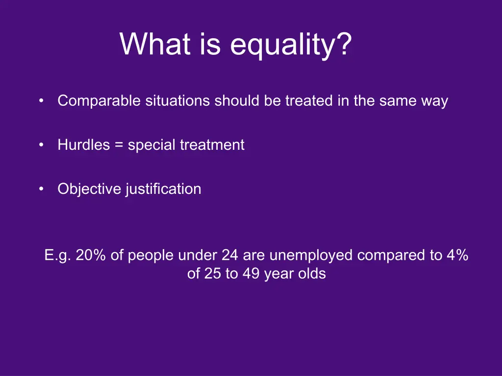 what is equality