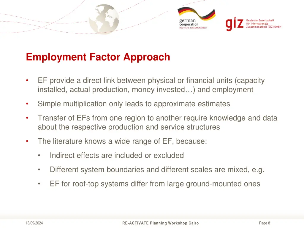 employment factor approach