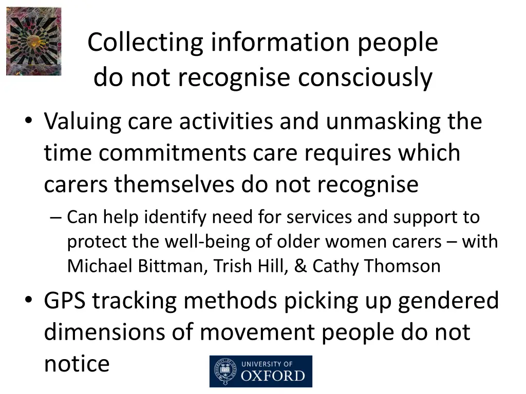 collecting information people do not recognise