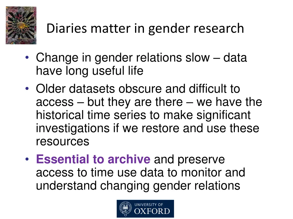 diaries matter in gender research