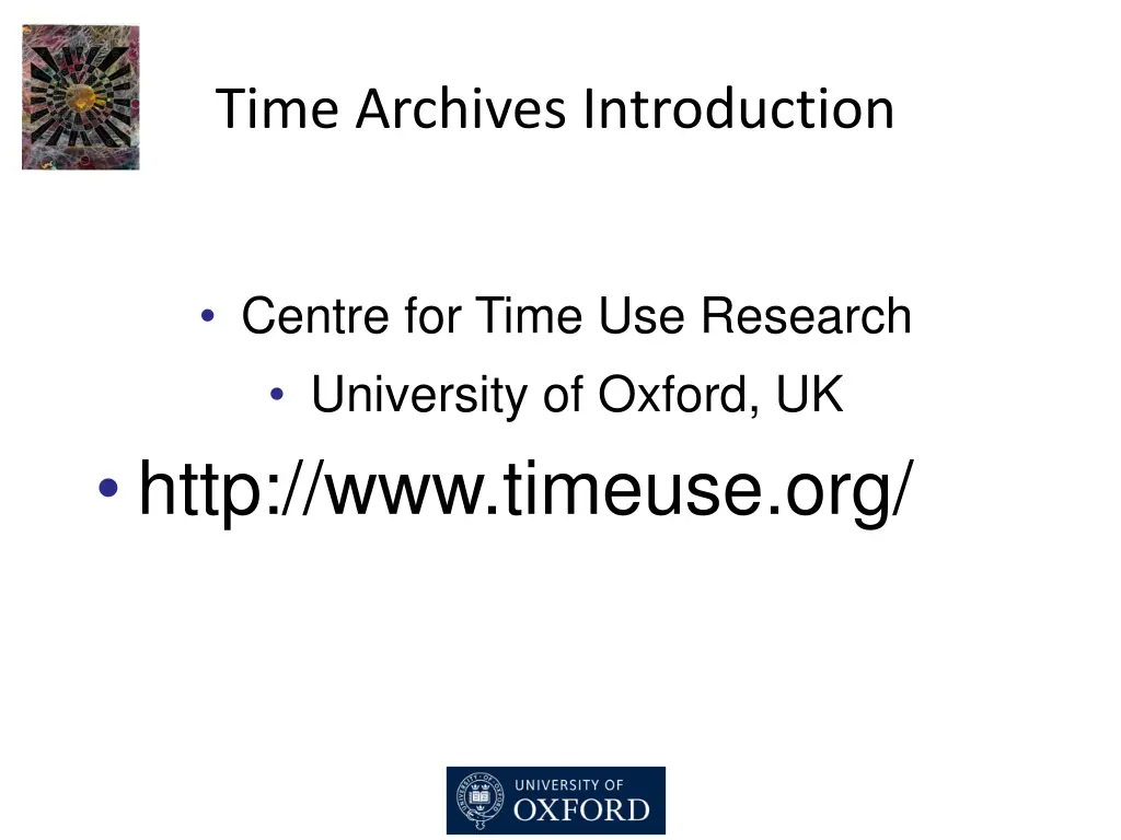 time archives introduction