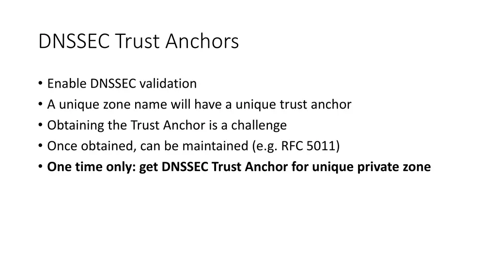 dnssec trust anchors