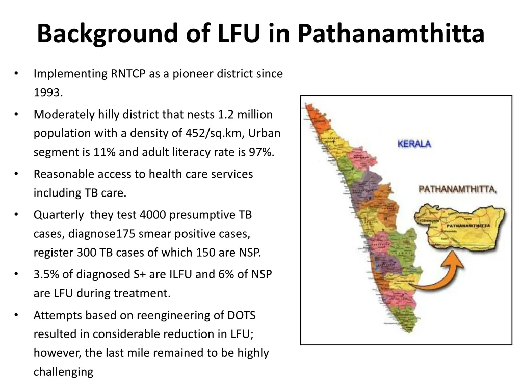 background of lfu in pathanamthitta