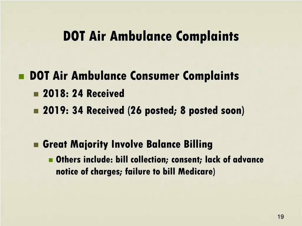 dot air ambulance complaints 3