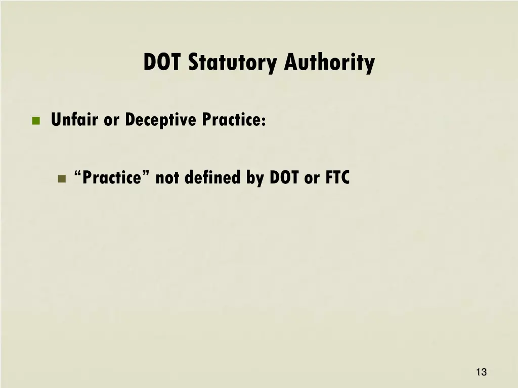 dot statutory authority 4