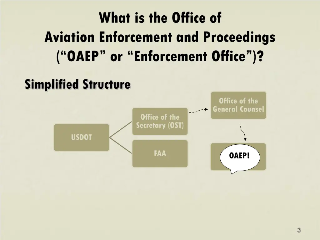 what is the office of aviation enforcement