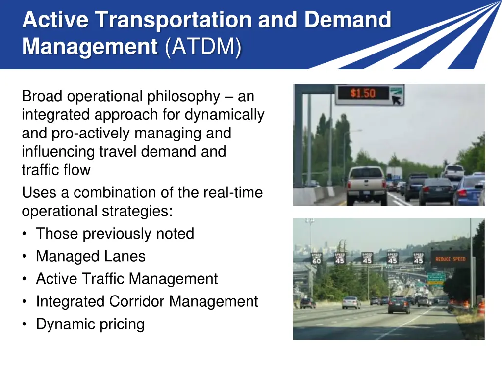 active transportation and demand management atdm