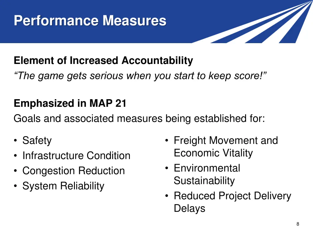 performance measures