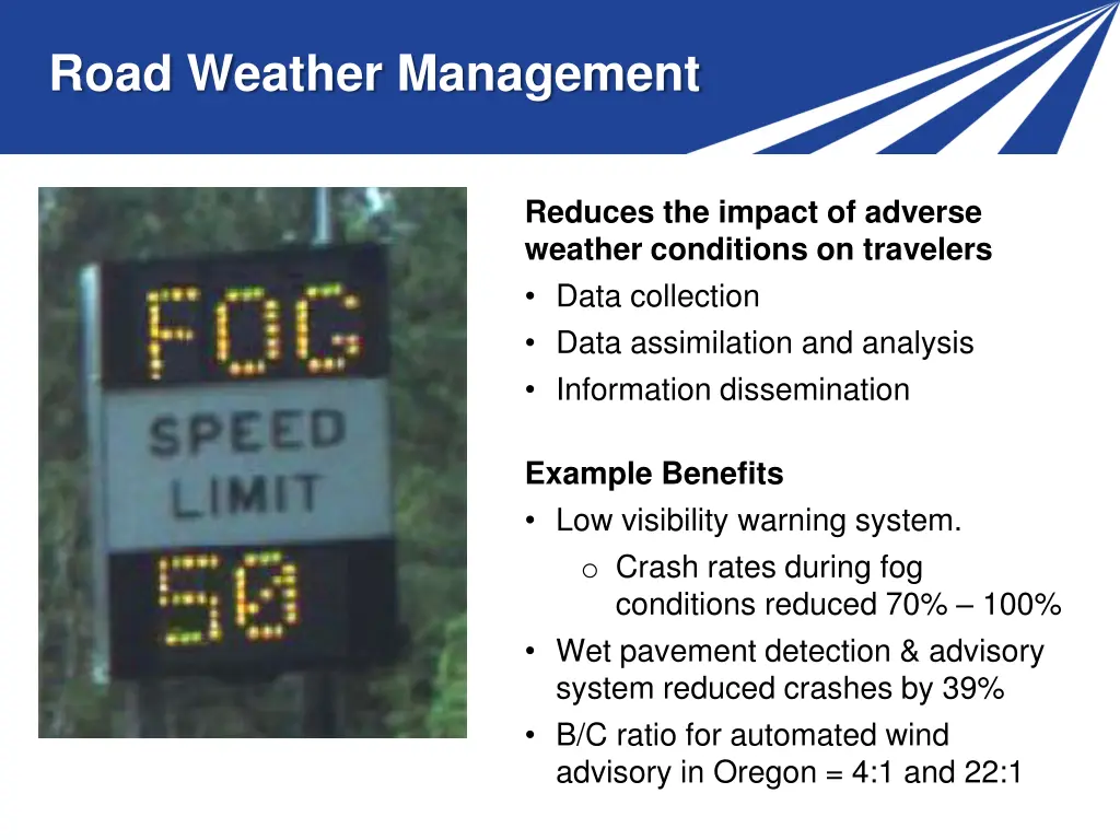 road weather management