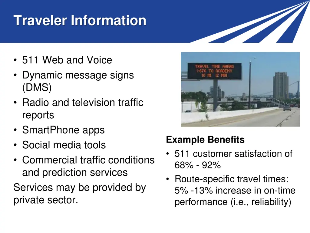 traveler information