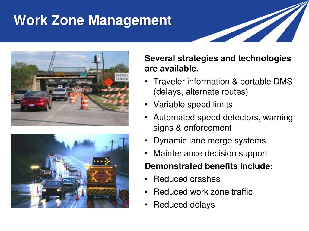 work zone management