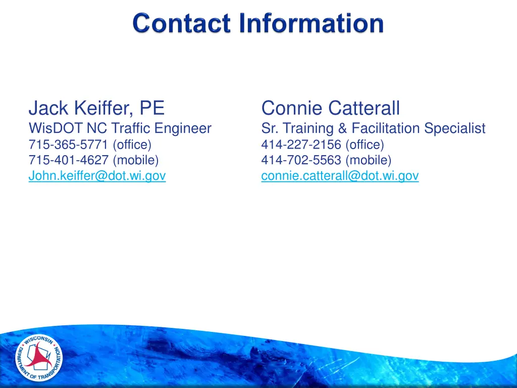 jack keiffer pe wisdot nc traffic engineer