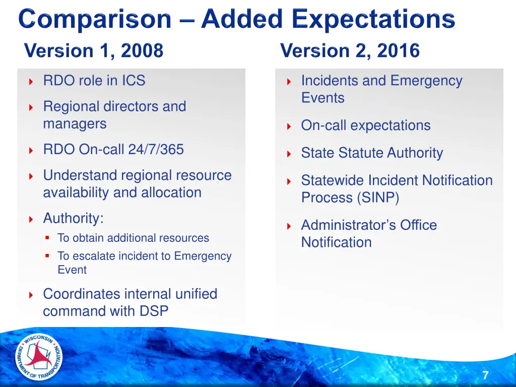 rdo role in ics