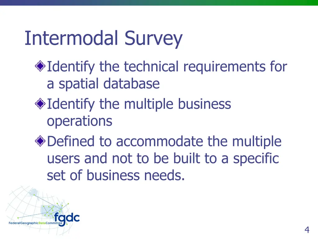 intermodal survey