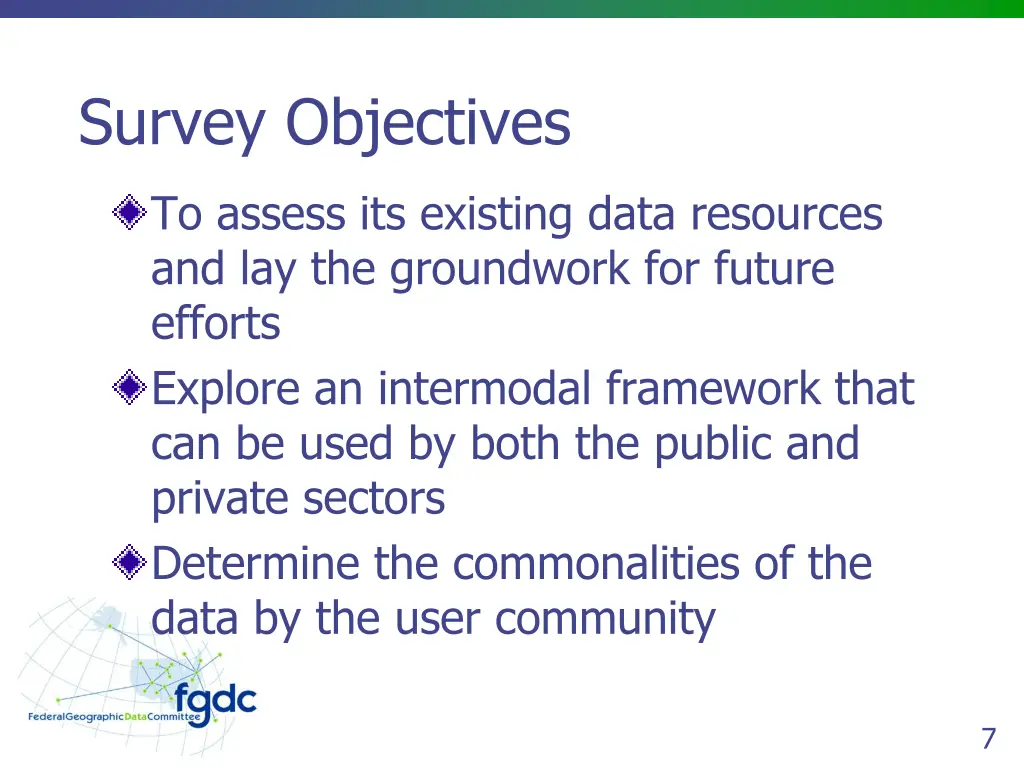 survey objectives