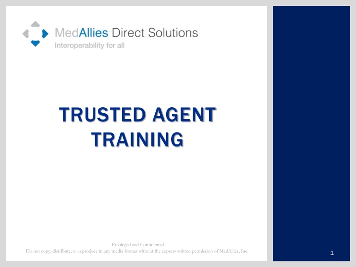 trusted agent training