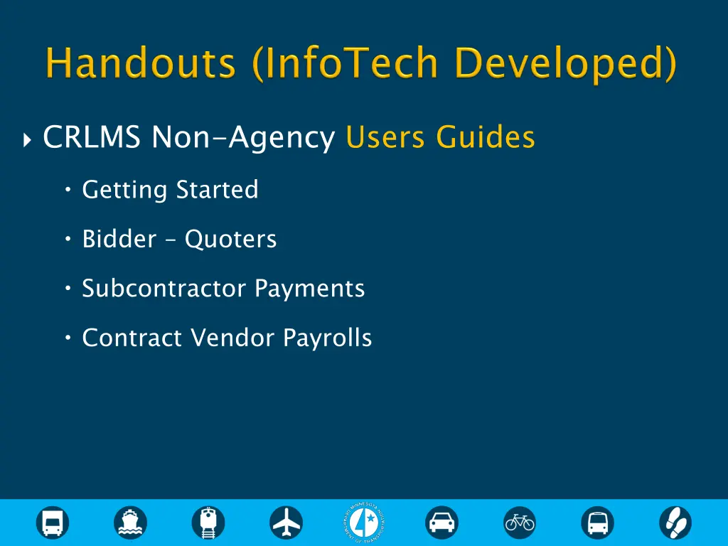 crlms non agency users guides getting started