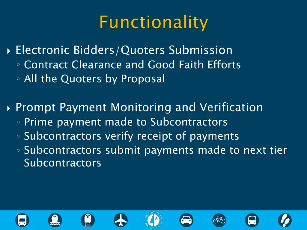 electronic bidders quoters submission contract