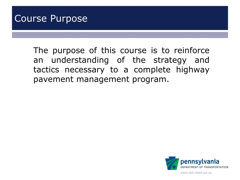 course purpose