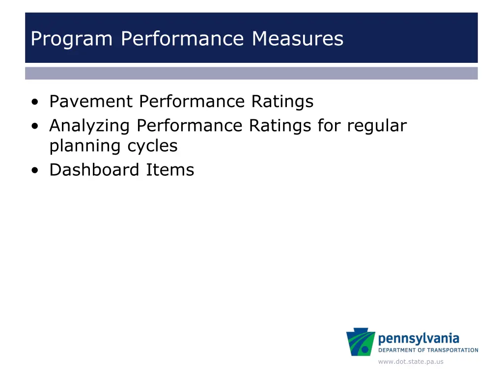 program performance measures