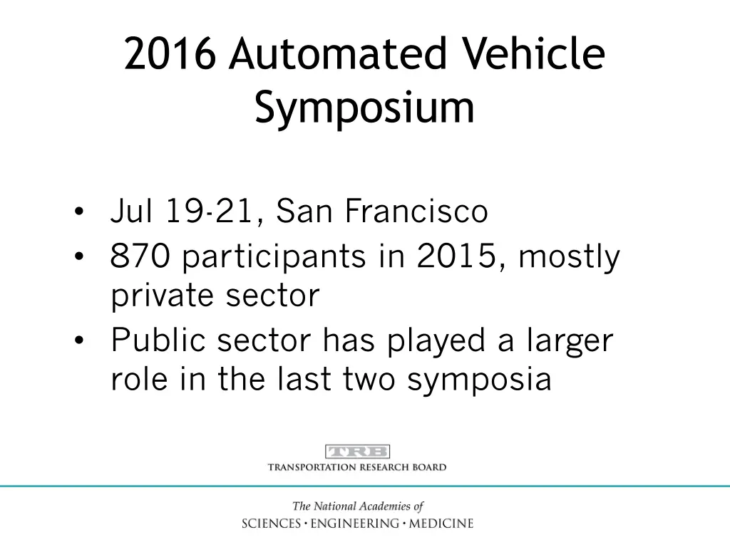 2016 automated vehicle symposium