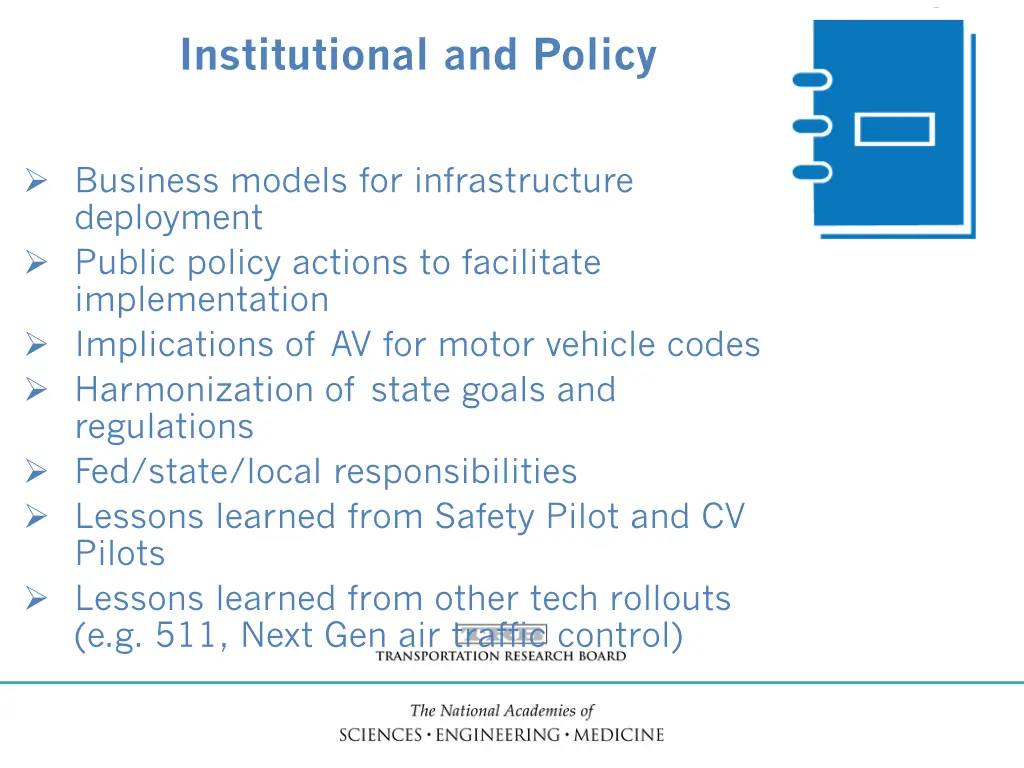 institutional and policy