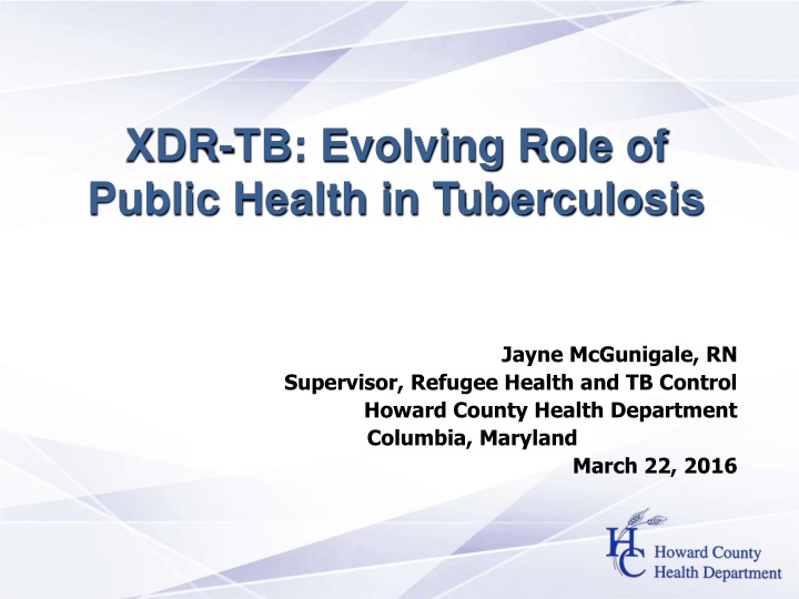 xdr tb evolving role of public health