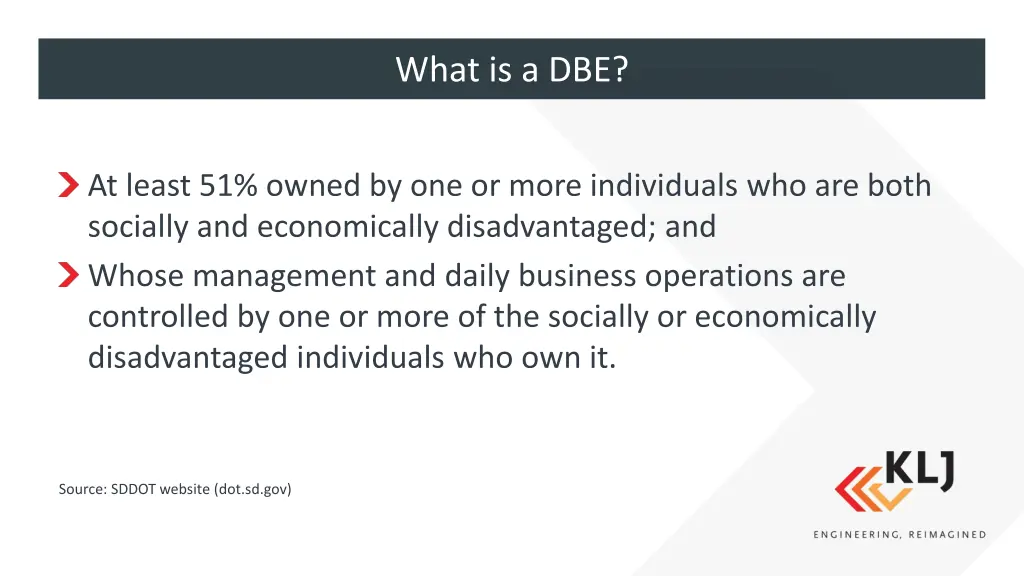 what is a dbe