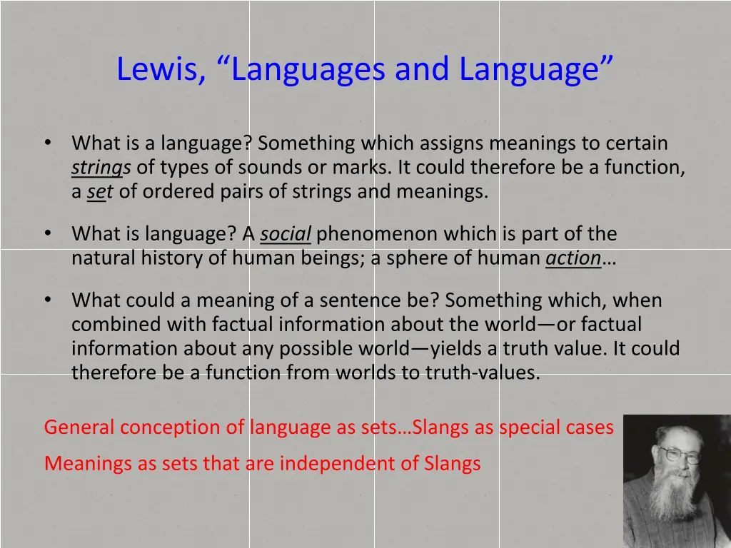 lewis languages and language