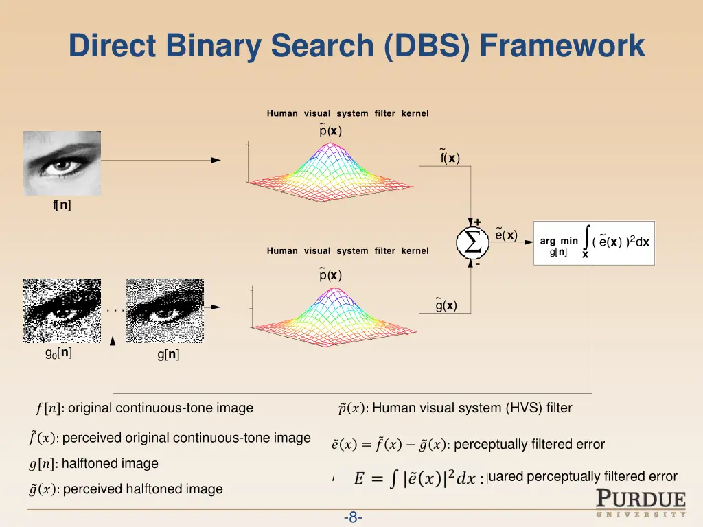 direct binary search dbs framework