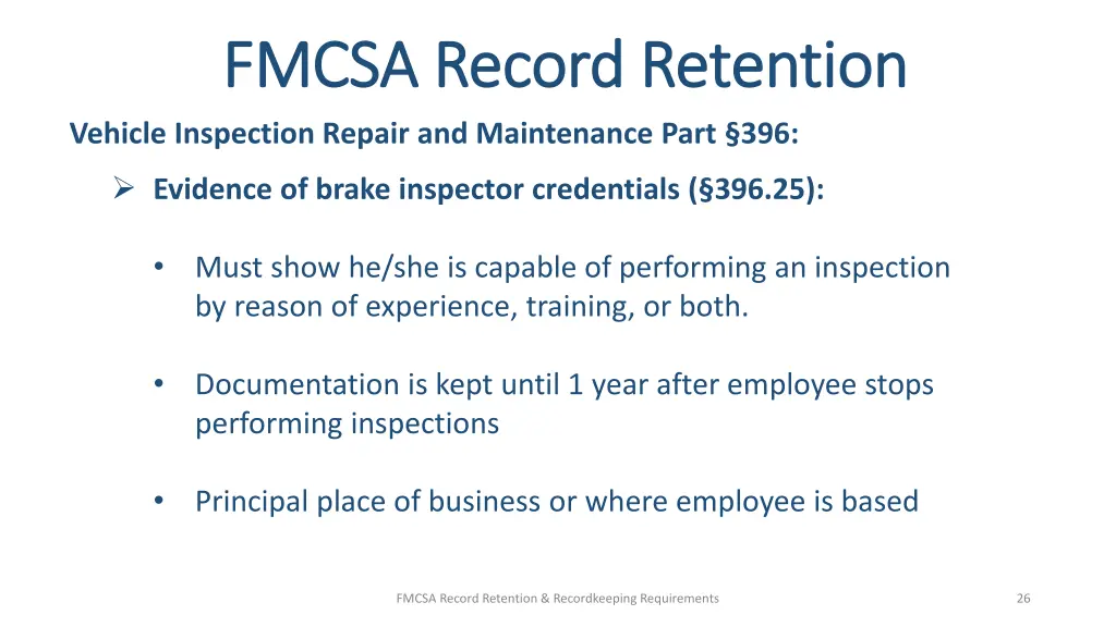 fmcsa record retention fmcsa record retention 21