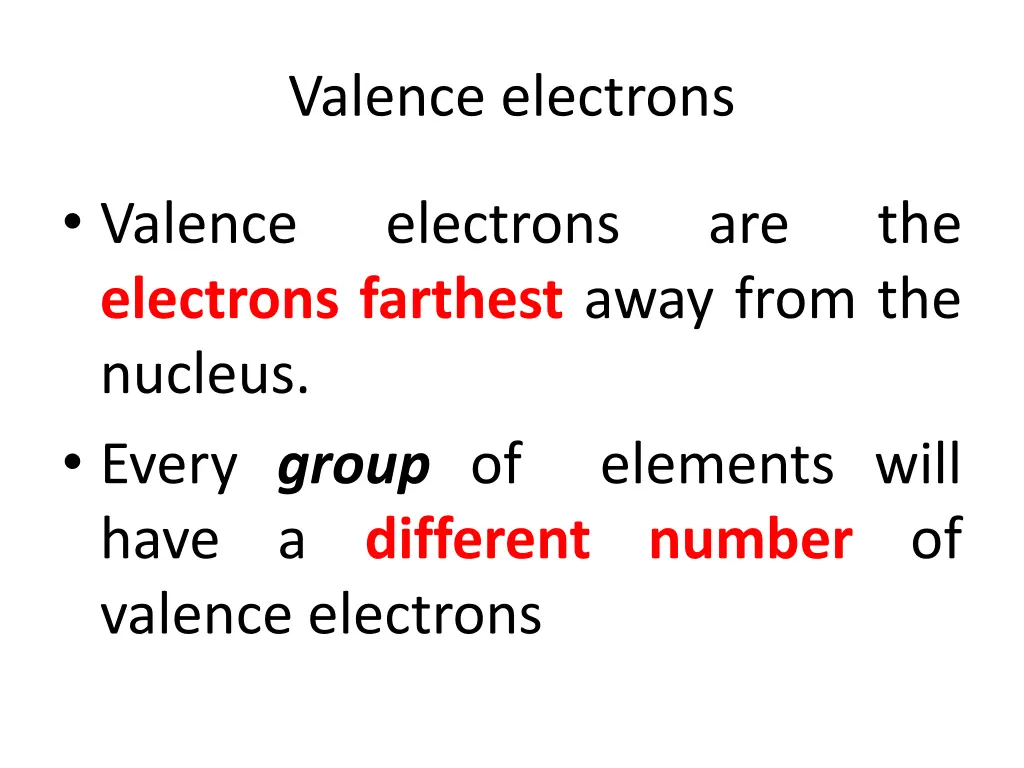 valence electrons