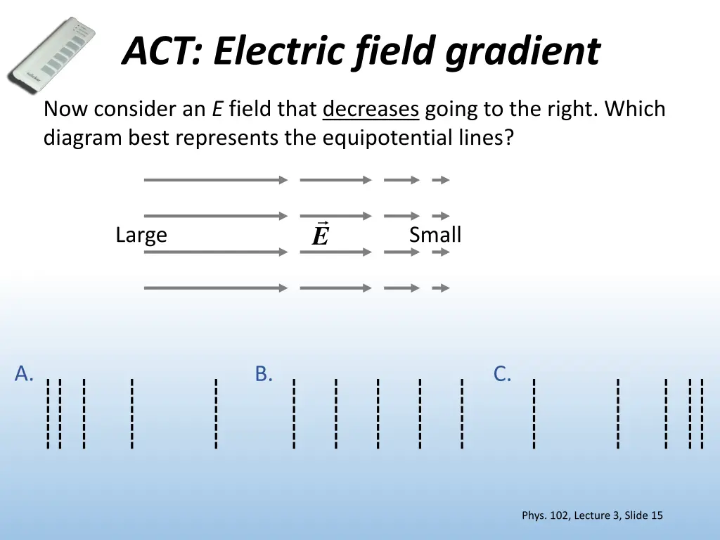 act electric field gradient