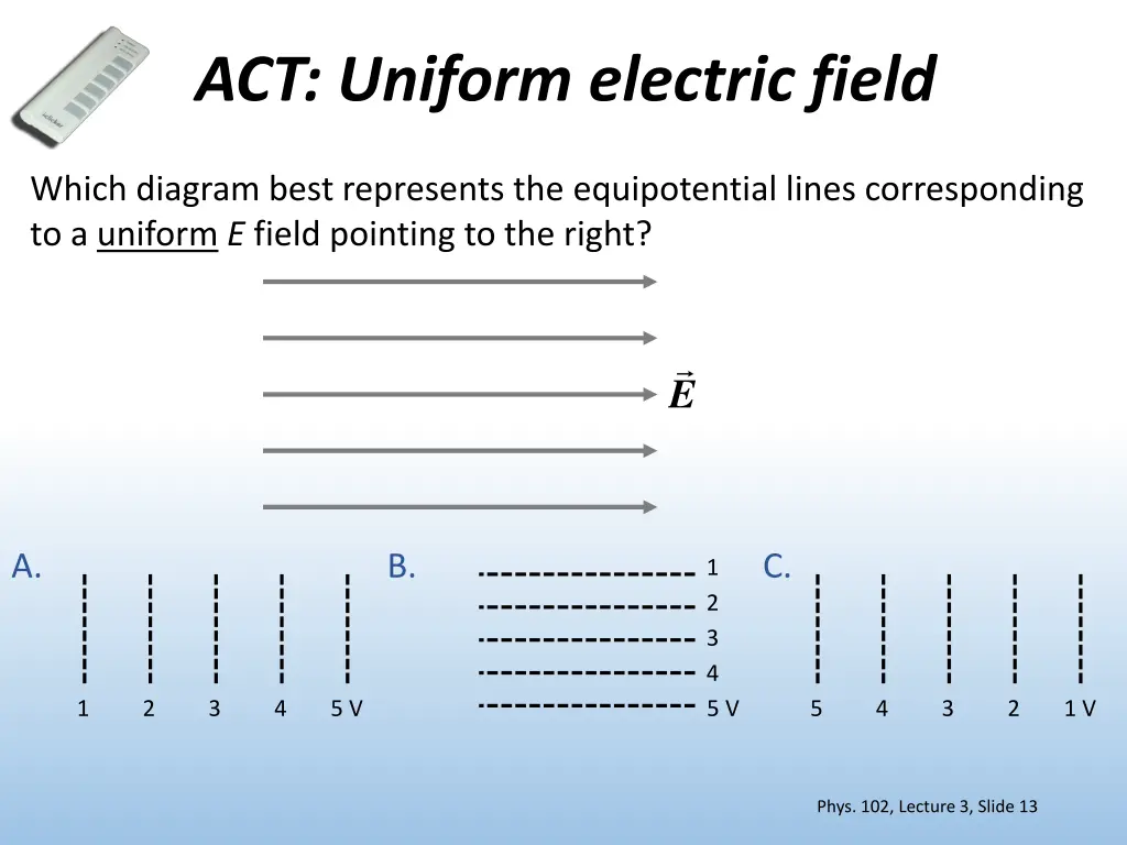 act uniform electric field