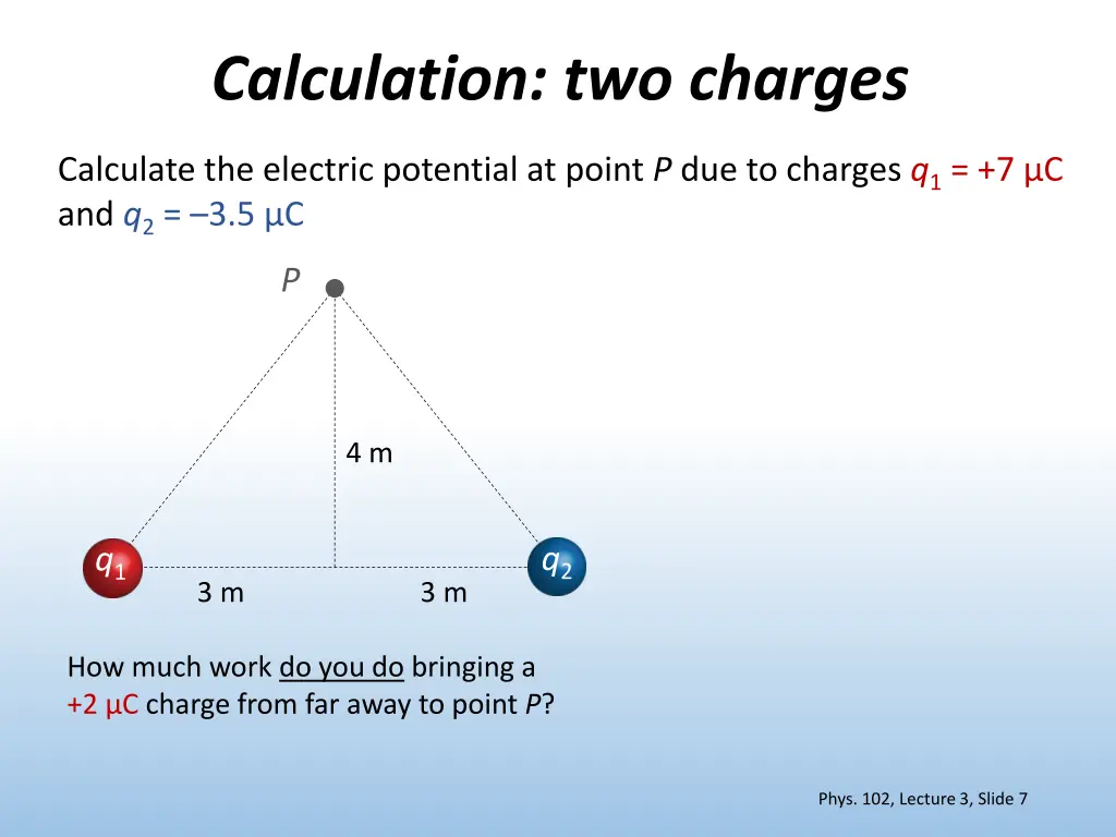 calculation two charges