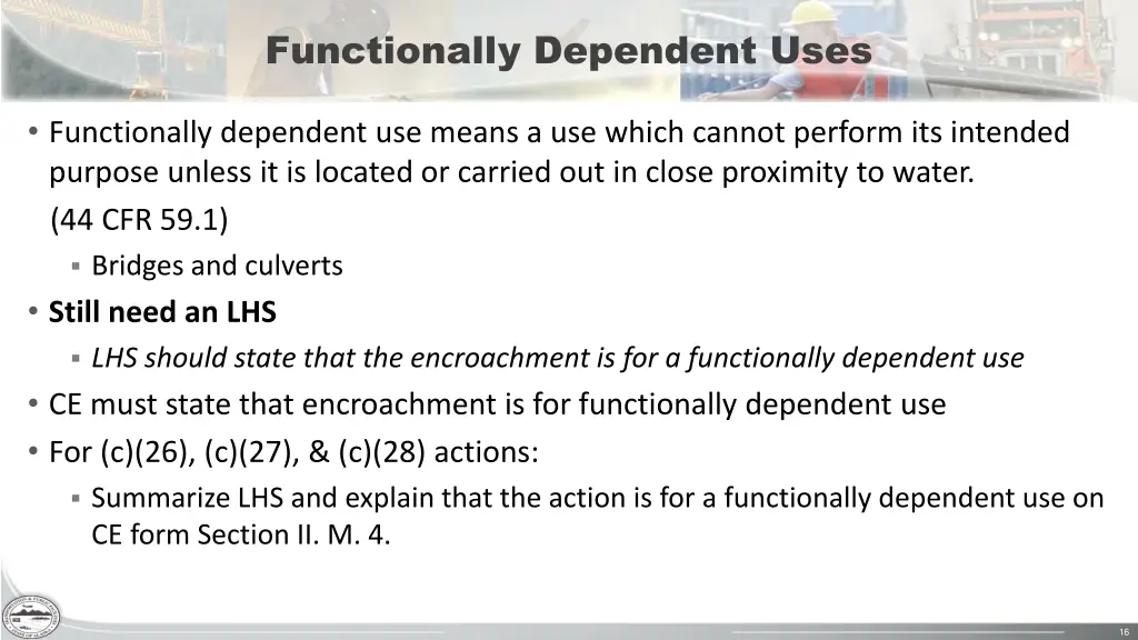 functionally dependent uses