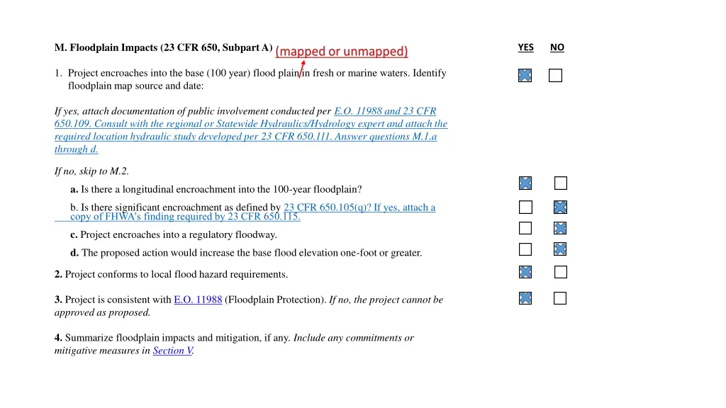 m floodplain impacts 23 cfr 650 subpart a 2