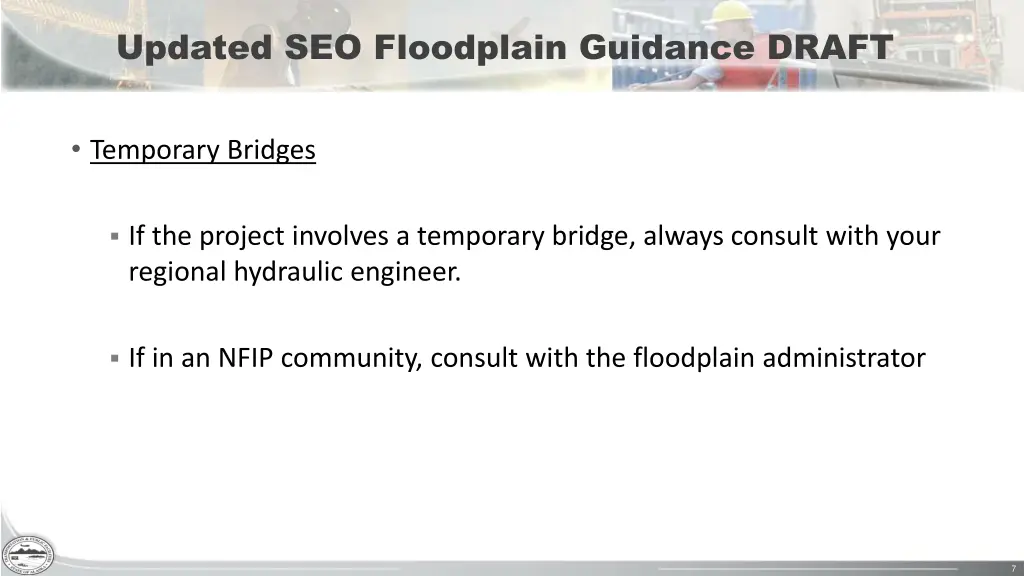 updated seo floodplain guidance draft 2