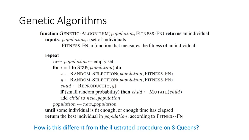 genetic algorithms 2