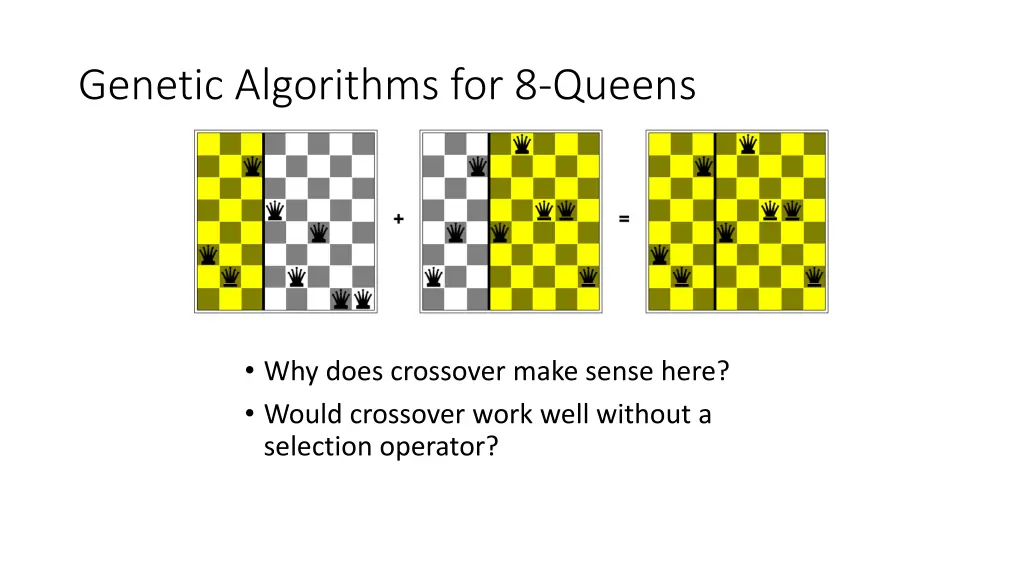 genetic algorithms for 8 queens 1