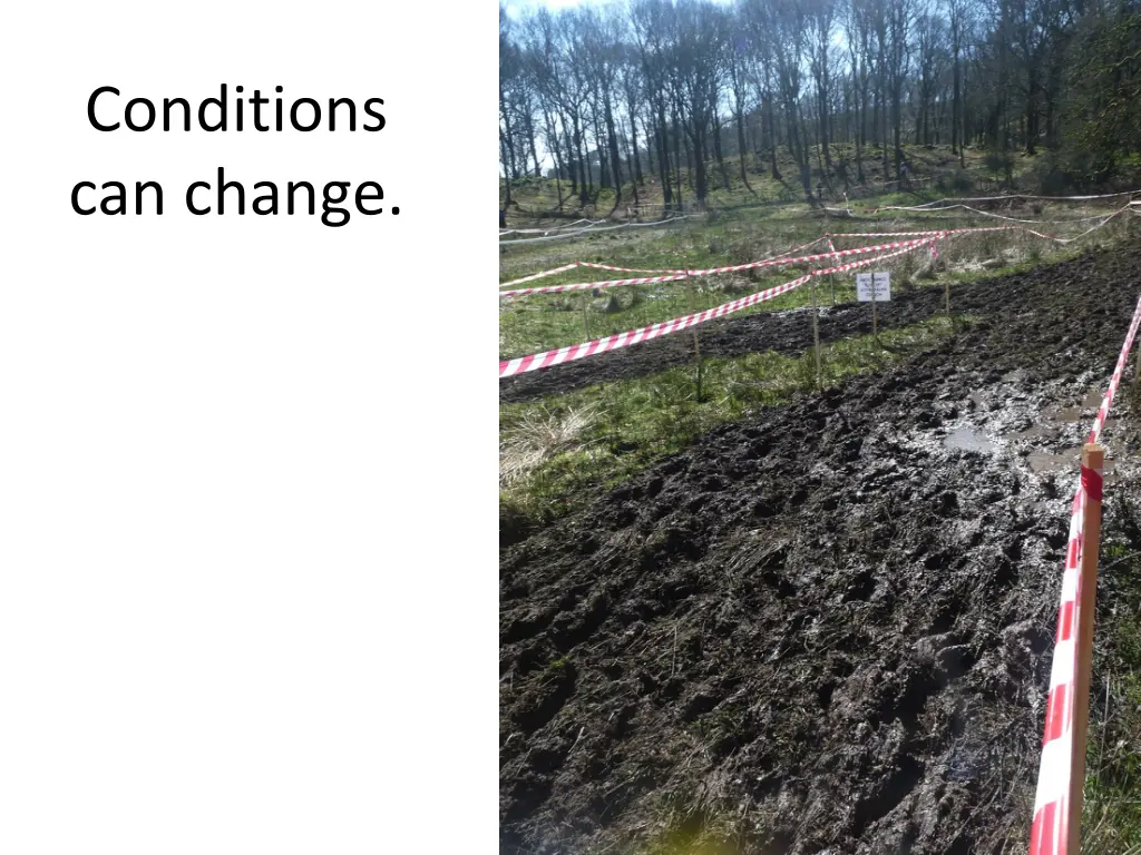 conditions can change