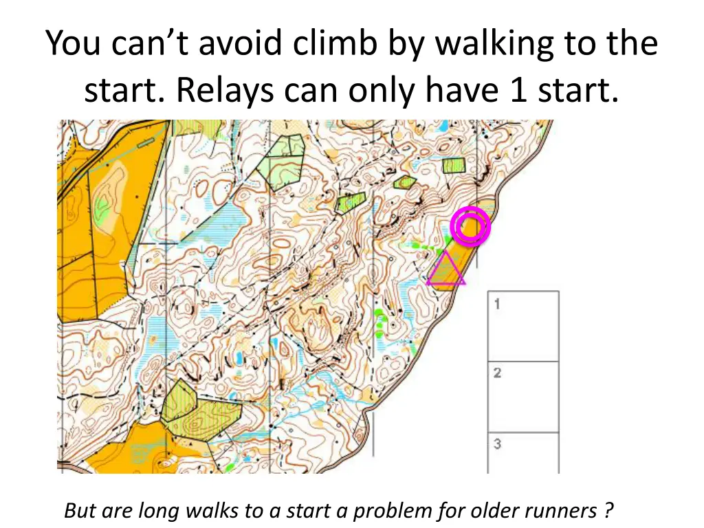 you can t avoid climb by walking to the start