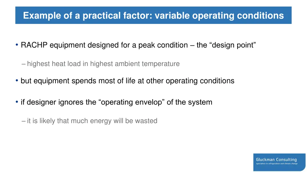 example of a practical factor variable operating