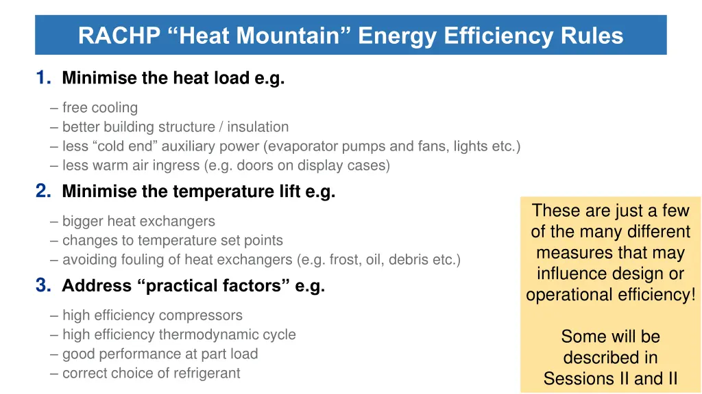 rachp heat mountain energy efficiency rules