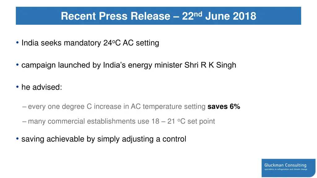 recent press release 22 nd june 2018