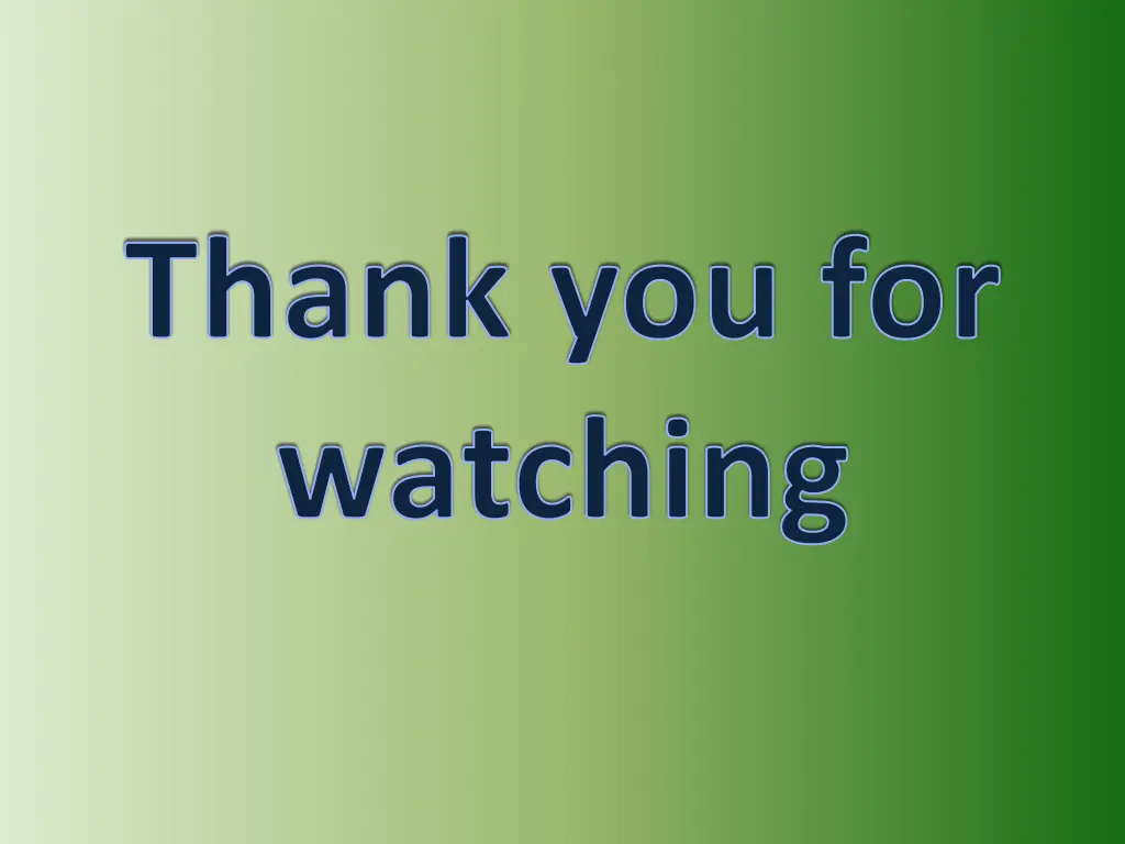 thank you for watching