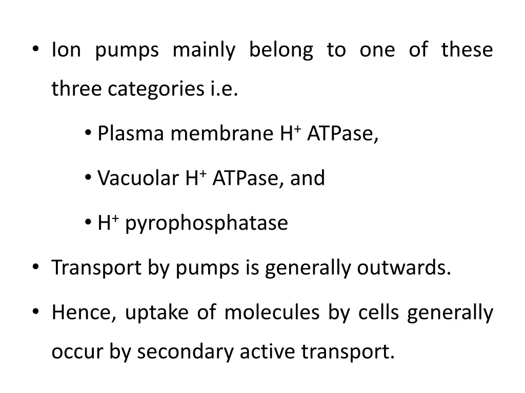 ion pumps mainly belong to one of these