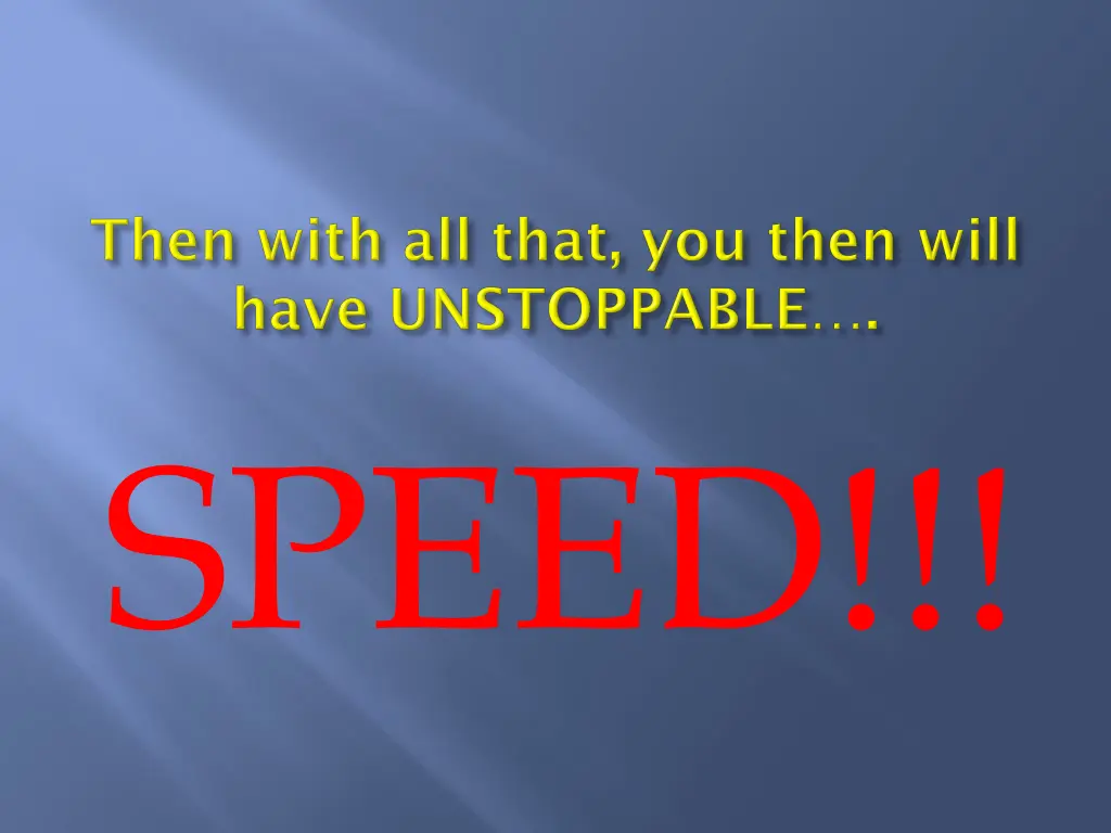 speed